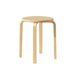 brown wooden stool