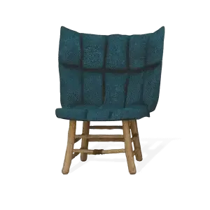 furniture green fabric chair