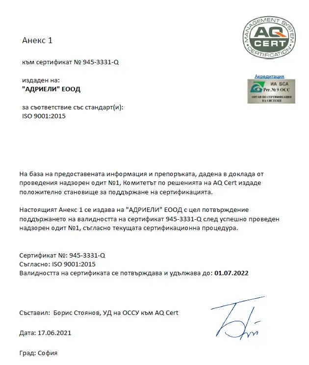 Анекс ИСО